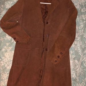 Genuine Brown leather/suede jacket